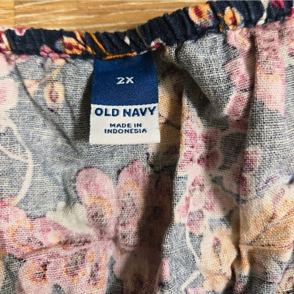 Old Navy Pink and Green Maxi A-Line Skirt - Picture 9 of 10